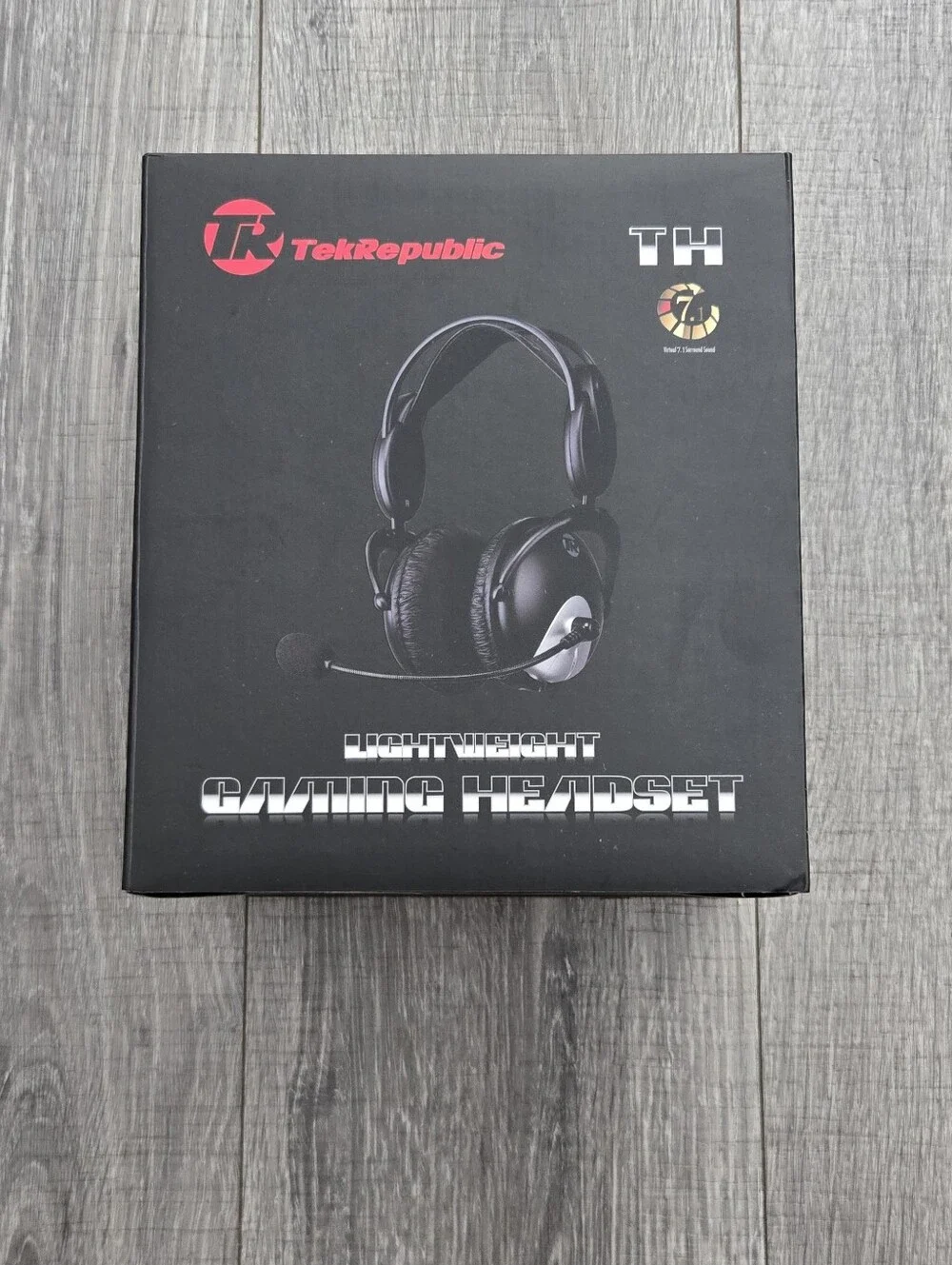TekRepublic TH Gaming Headset Virtual 7.1 USB New Open Box Tested Complete.
